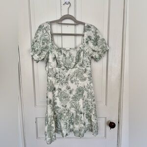 Speechless Sage Floral Mini Dress